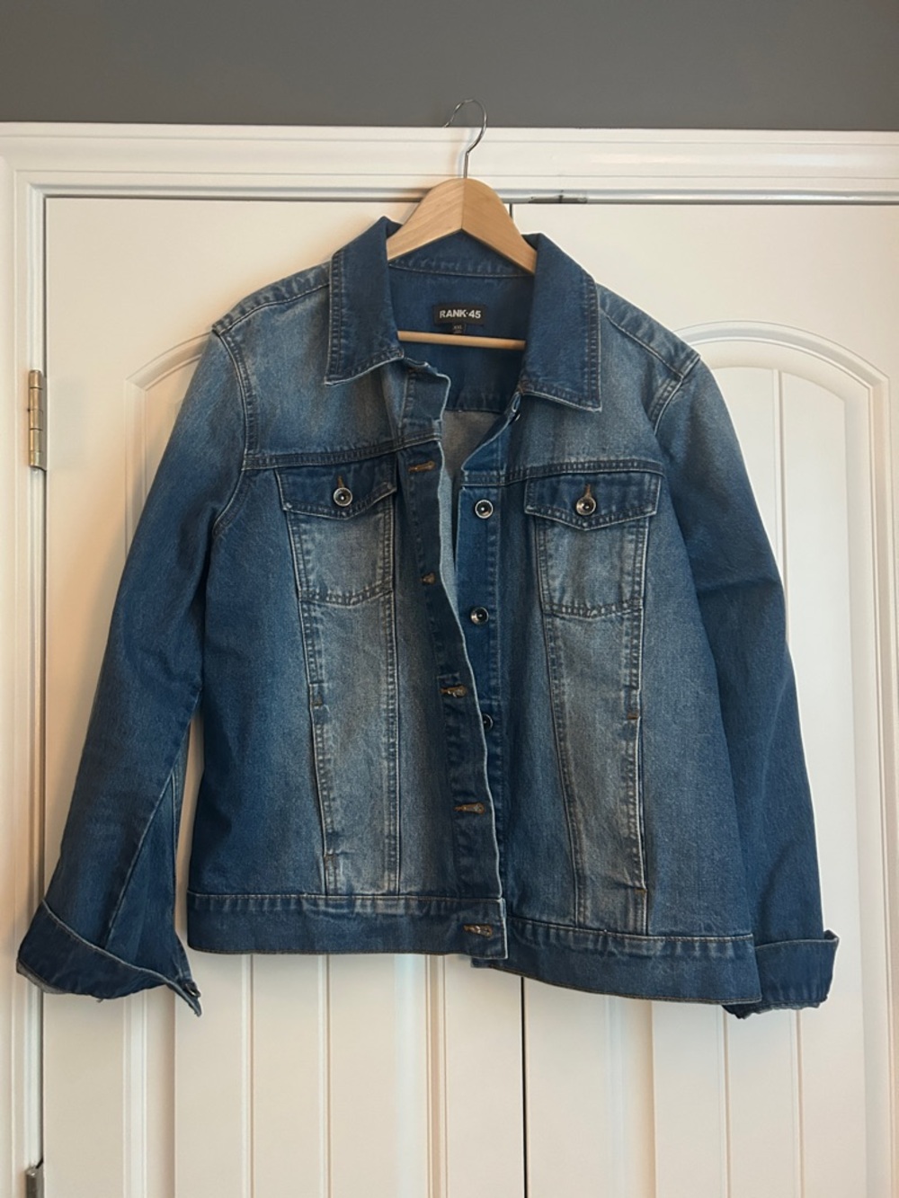 Classic Blue Denim Jean Jacket - RANK45